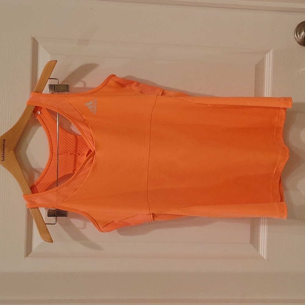 Adidas tennis orange top, medium